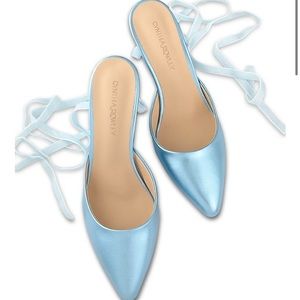 Cynthia Rowley Metallic Ribbon Wedge (NWT)